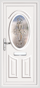 Derby Mira white upvc front door